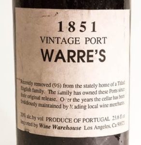 1851 Warre Vintage Port