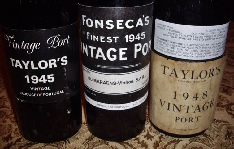 Trio of 1945 Vintage Ports