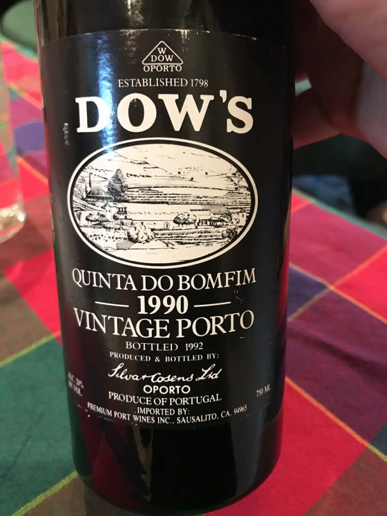 1990 Dow Quinta do Bomfim Vintage Port