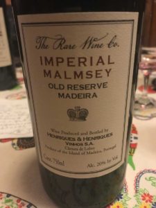 Rare Wine Company Imperial Malmsey Old Reserve Madeira