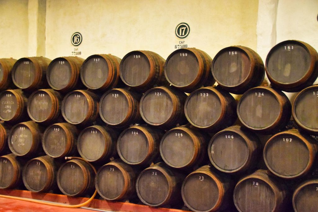 There are over 3,000 French oak barrels at C. da Silva