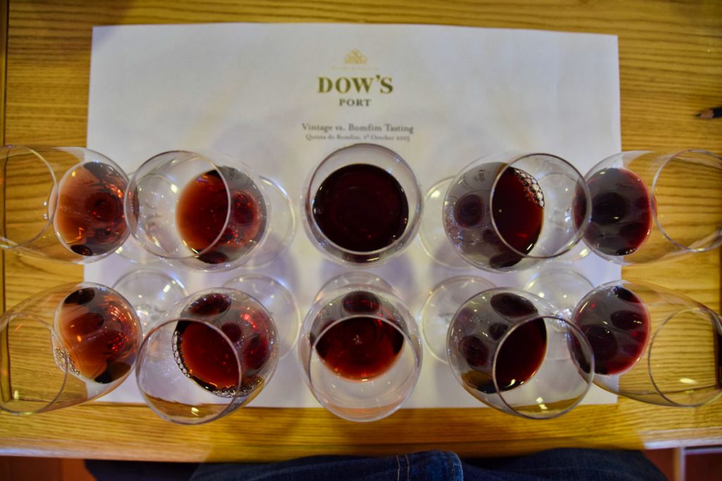 Our Dow's Vintage Port Tasting Lineup