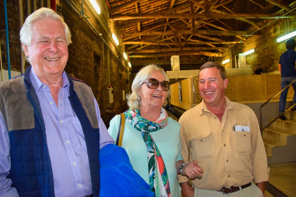 Surprise Guest Alistair and Gillyane Robertson, with Winemaker David Guimaraens