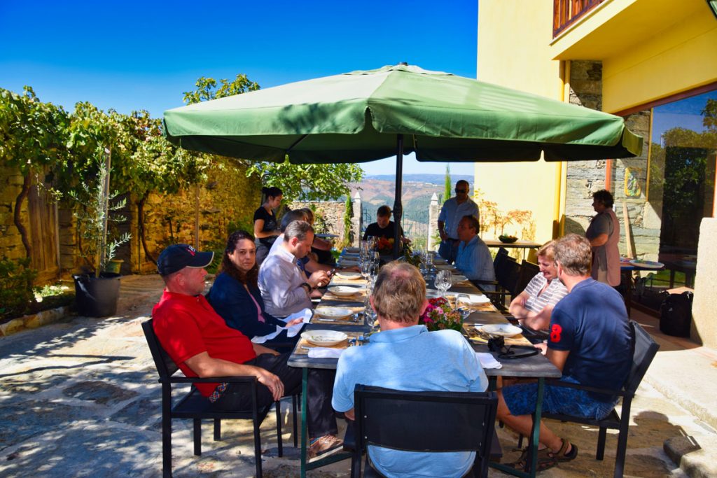 Tasty Food and Beautiful Wines for Lunch During Our Visit to Quinta do Sagrado