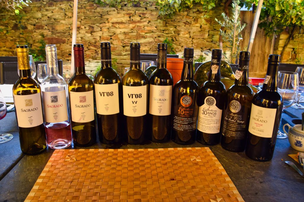 The Tasting Lineup at Quinta do Sagrado