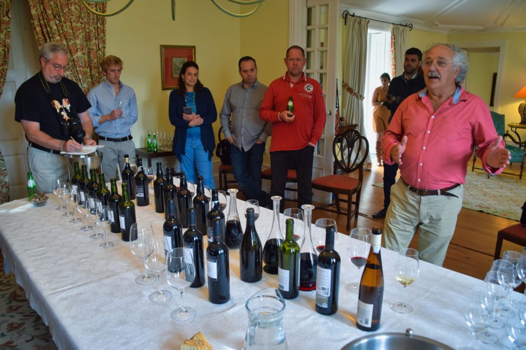 João Nicolau de Almeida Leading Our Tasting at Quinta do Bom Retiro