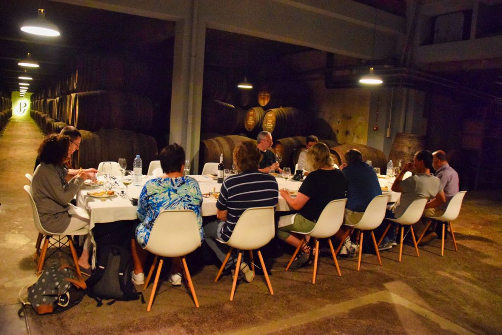 Dining in the Poças Cellars