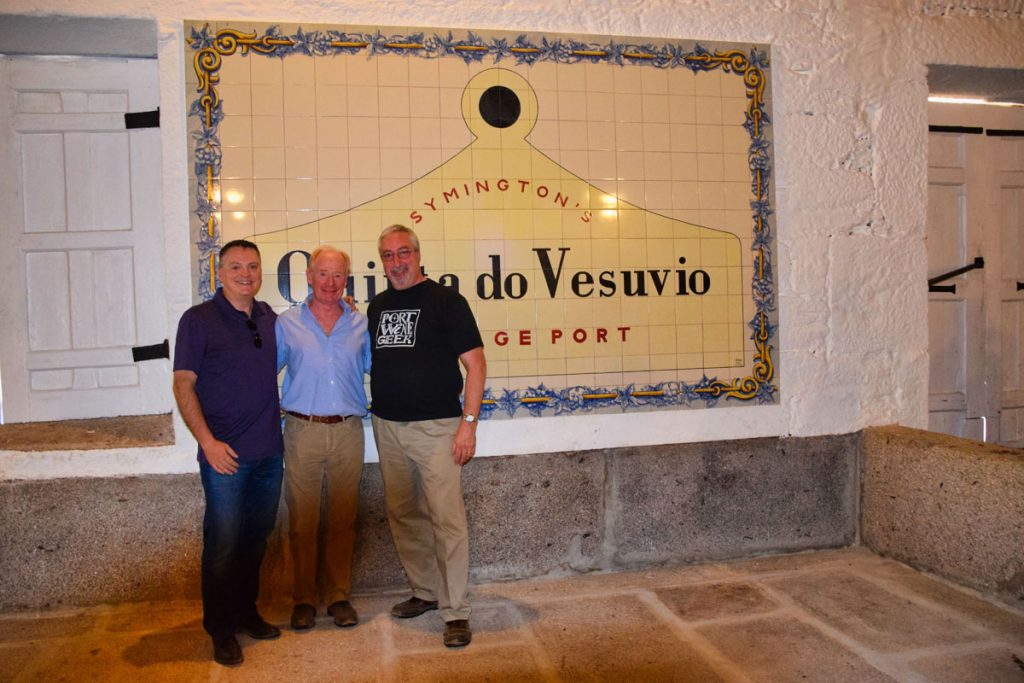 Stewart Todd, Dominic Symington and Roy Hersh in the Quinto do Vesuvio Lagars