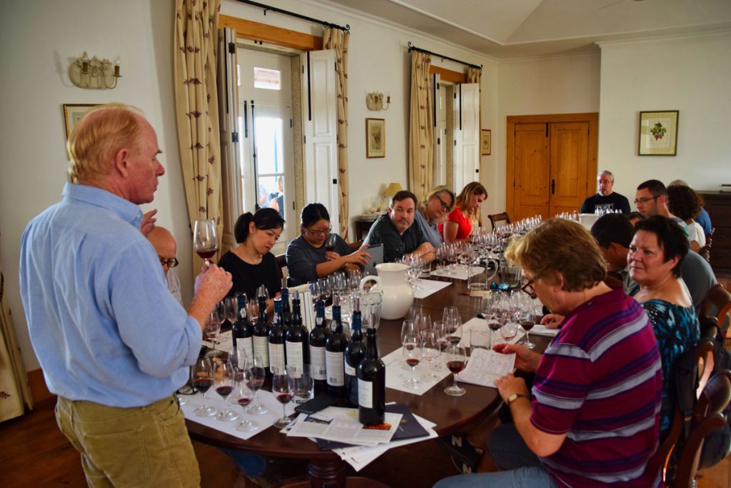 Dominic Symington Leading The Tasting of Quinta do Vesuvio Ports