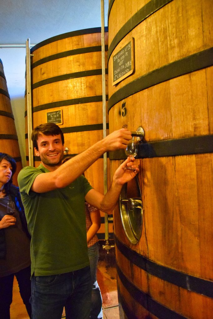 Oscar Quevedo Pours Each of Us A Glass of Port From Cask