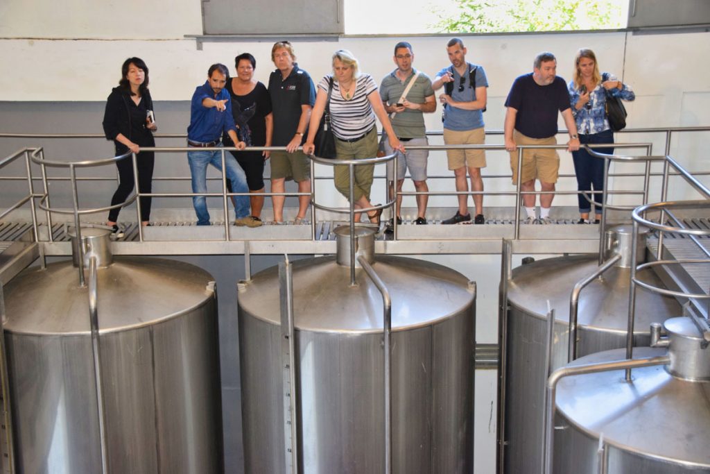 Inspecting the Production Facilities at Quinta da Leda