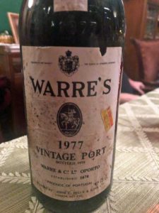 1977 Warre Vintage Port