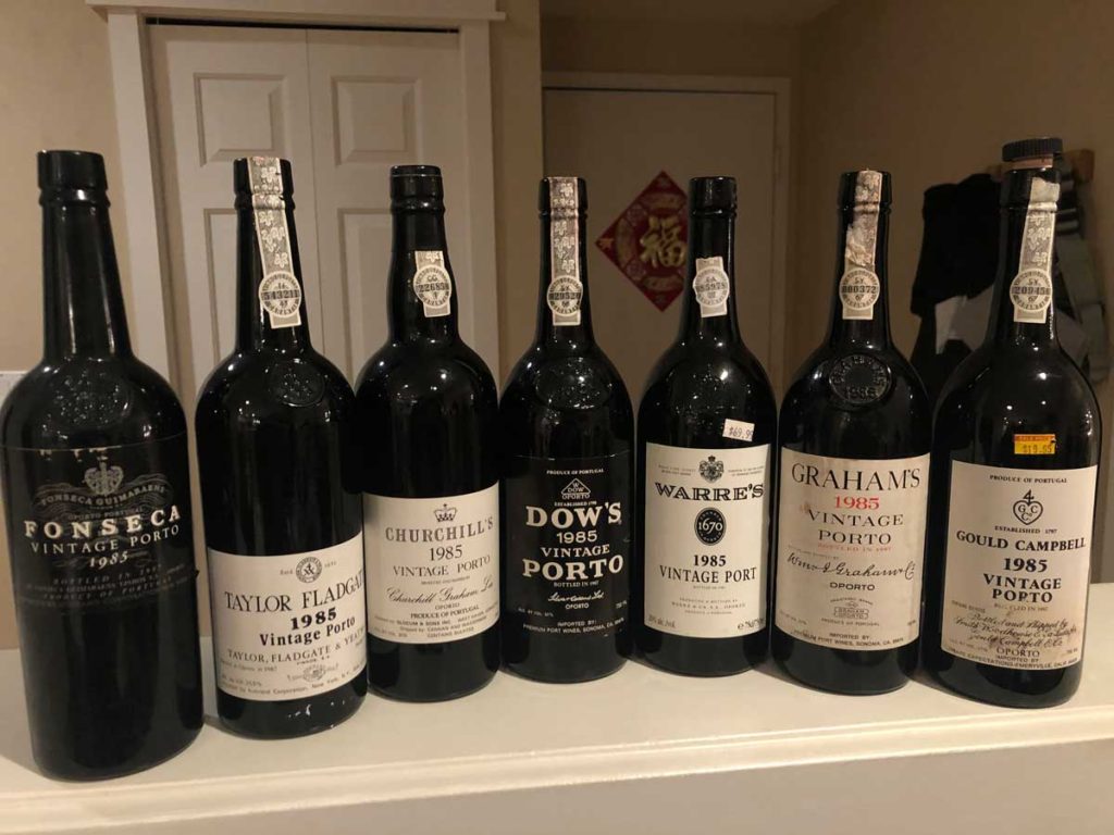 1985 Vintage Port Tasting Lineup