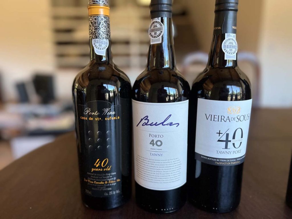 Trio of 40 Year Old Tawny Ports